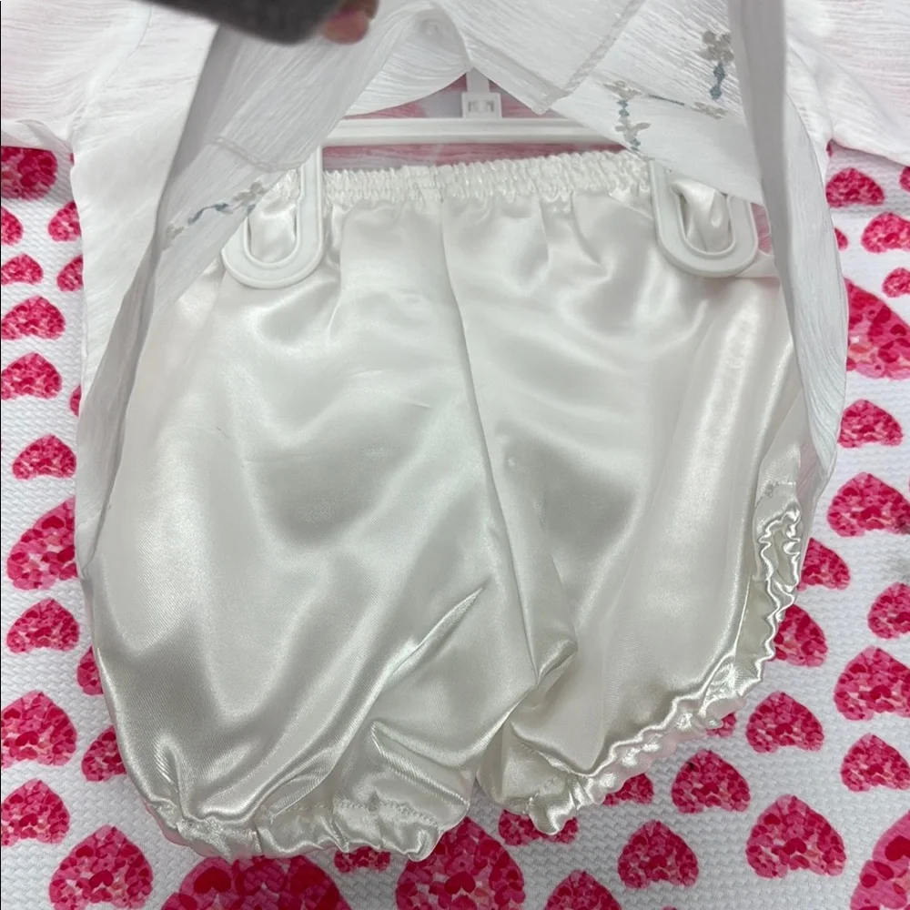 Elegant White Baby Outfit Set